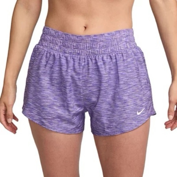 Nike Pants - Nike Women’s One Dri-Fit Mid Rise 3” Brief-Lined Active Athletic Shorts Sz M